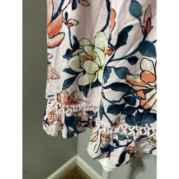 Lulus Women's Dress Off The Shoulder Floral Poolside Lightweight Beach Resort - Picture 6 of 8